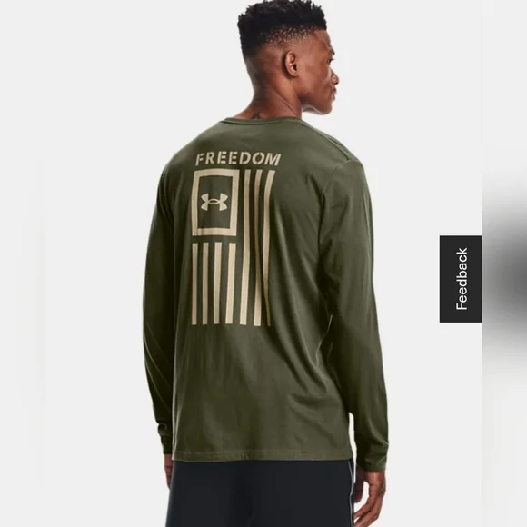 Under Armour Freedom Long Sleeve Tshirt - Picture 1 of 2